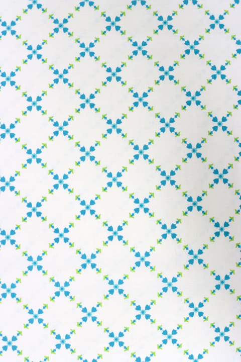Riley Blake Printed Cotton - Floral Diamonds White 112cm