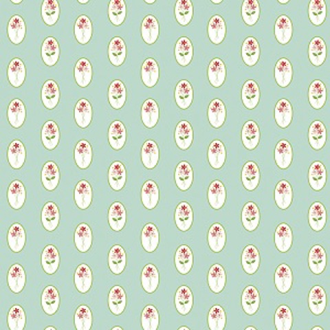Riley Blake Printed Cotton - Camilla Aqua 112cm