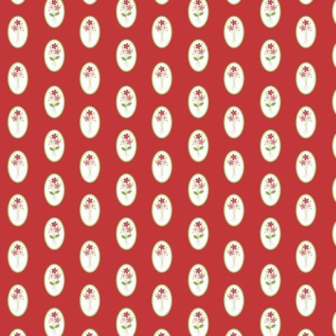Riley Blake Printed Cotton - Camilla Red 112cm