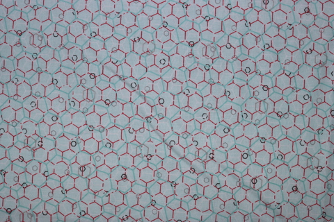 Riley Blake Printed Cotton - Geometric Aqua 112cm
