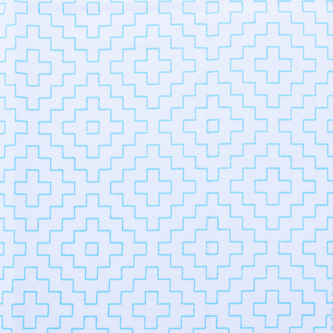 Sashiko White Cloth - Geometric