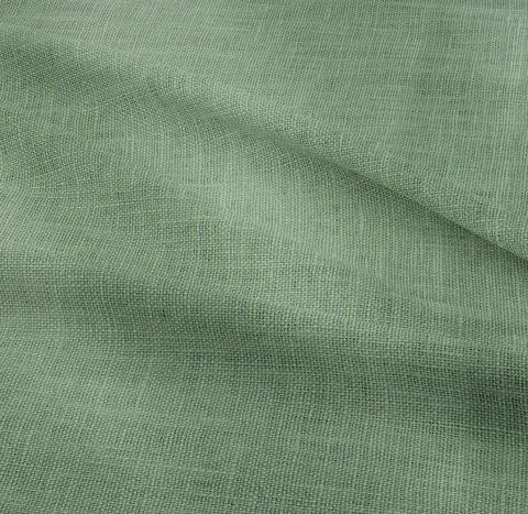 100% LINEN FABRIC - 140CM Width - Moss Green