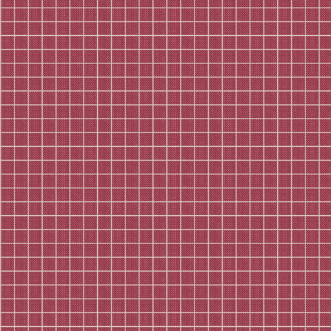Tilda - Creating Memories - Plaid Burgundy
