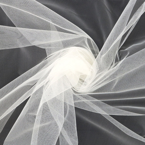 SEW EASY FABRIC - Costume Tulle Polyester 160cm width - white 2 23 gsm
