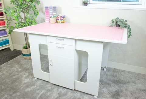 Horn - Carrington Cutting Table - White (Flat Packed)