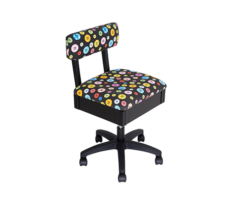 HORN SEWING CHAIR GAS LIFT Colourful Buttons