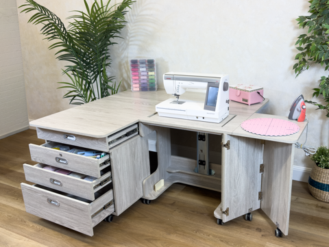 TAILORMADE - Super Q Sewing Cabinet - Grey Oak