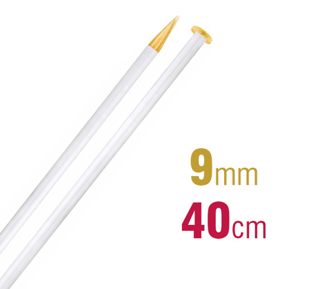 Addi Knitting Needle 40Cm X 9.00Mm - champagne/gold glitter