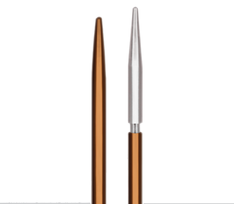 Groove Knitting Needles 35cm - 7.00mm Copper