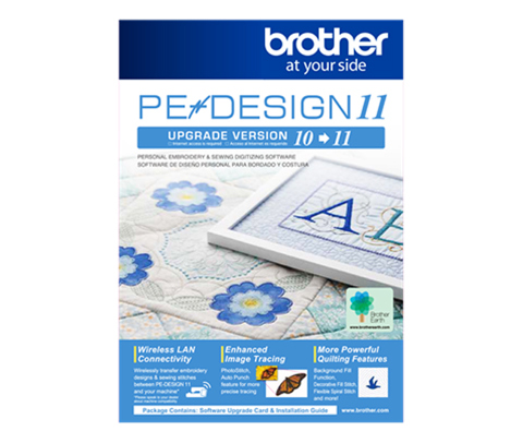 Brother PE-Design from PED10 to PED11
