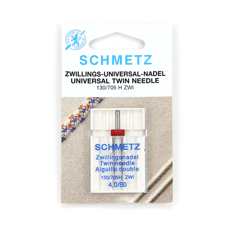 Schmetz - Machine Needle - Universal Twin Needle Size-4.0/80