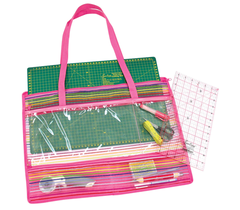 Mat Tote with Pockets - W51 x H37cm - Pink