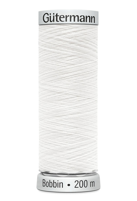 GUTERMANN - Thread Bobbin 200M Sulky Machine Embroidery - 1001 white