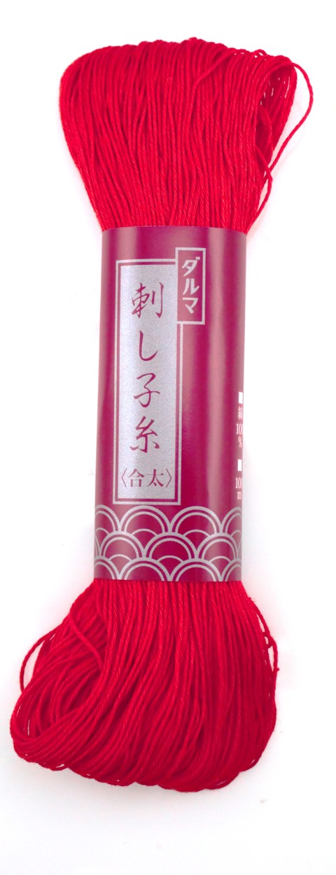 DARUMA SASHIKO THREAD 100M FIRE RED 16