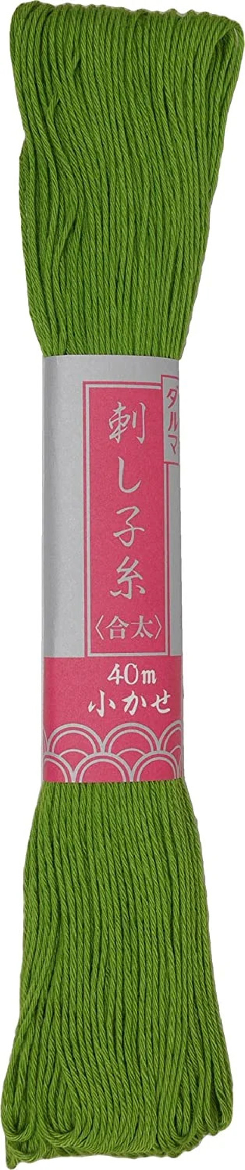 DARUMA SASHIKO THREAD 40M GREEN 24