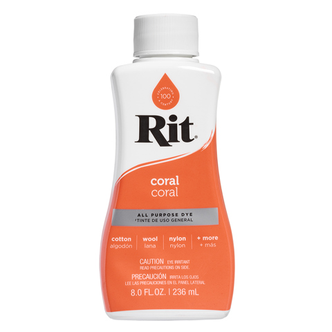 Rit Fabric Liquid Dye All Purpose 8Oz (236Ml) - coral