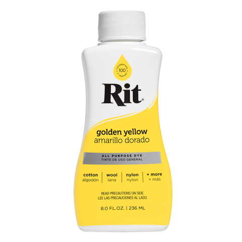 Rit Fabric Liquid Dye All Purpose 8Oz (236Ml) - golden yellow