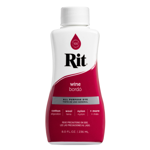 Rit Fabric Liquid Dye All Purpose 8Oz (236Ml) - wine
