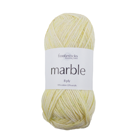 FIDDLESTICKS Marble Cotton Acrylic Yarn-Butter