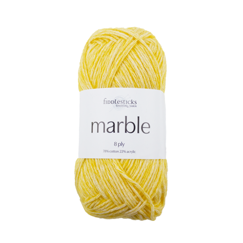FIDDLESTICKS Marble Cotton Acrylic Yarn-Marigold