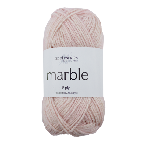 FIDDLESTICKS Marble Cotton Acrylic Yarn-Peony