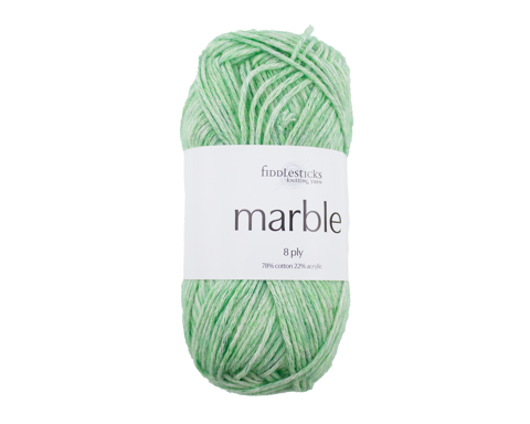 FIDDLESTICKS Marble Cotton Acrylic Yarn-Green