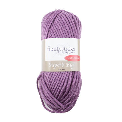FIDDLESTICKS Superb Big 100% Acrylic Yarn-Purple