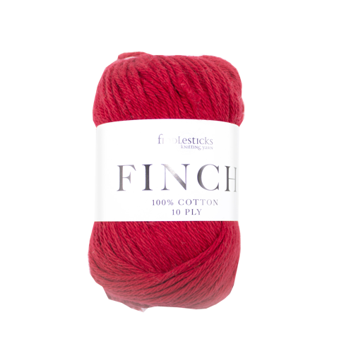 FIDDLESTICKS Finch Cotton Yarn-Red