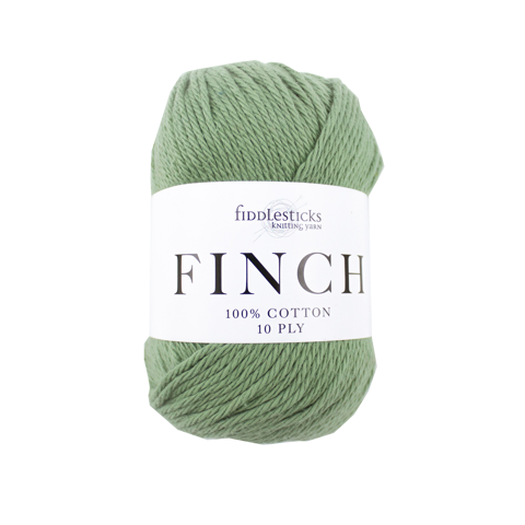 FIDDLESTICKS Finch Cotton Yarn-Sage Green