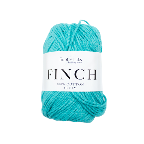 FIDDLESTICKS Finch Cotton Yarn-Turquoise