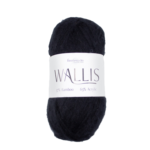 FIDDLESTICKS Wallis Bamboo/Acrylic Yarn-Black