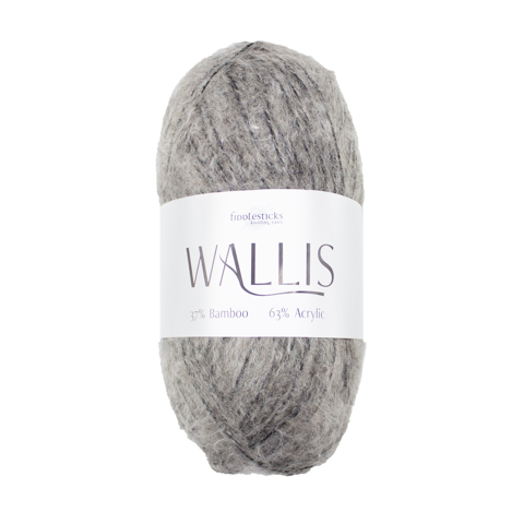 FIDDLESTICKS Wallis Bamboo/Acrylic Yarn-Grey