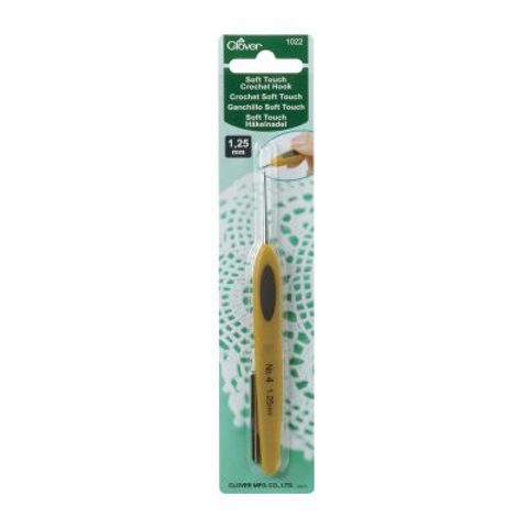 CLOVER - Soft Touch Steel Crochet Hook 1.25mm