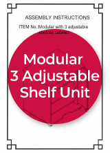 Modular 3 with Adjustable Shelf Unit